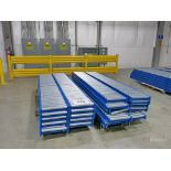 Lot of (2) Pallets of 16" x 10' Roller Topped Conveyor