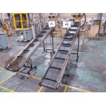 Lot of (2) Crizaf Automation Systems 12 Inch Inclined Conveyors