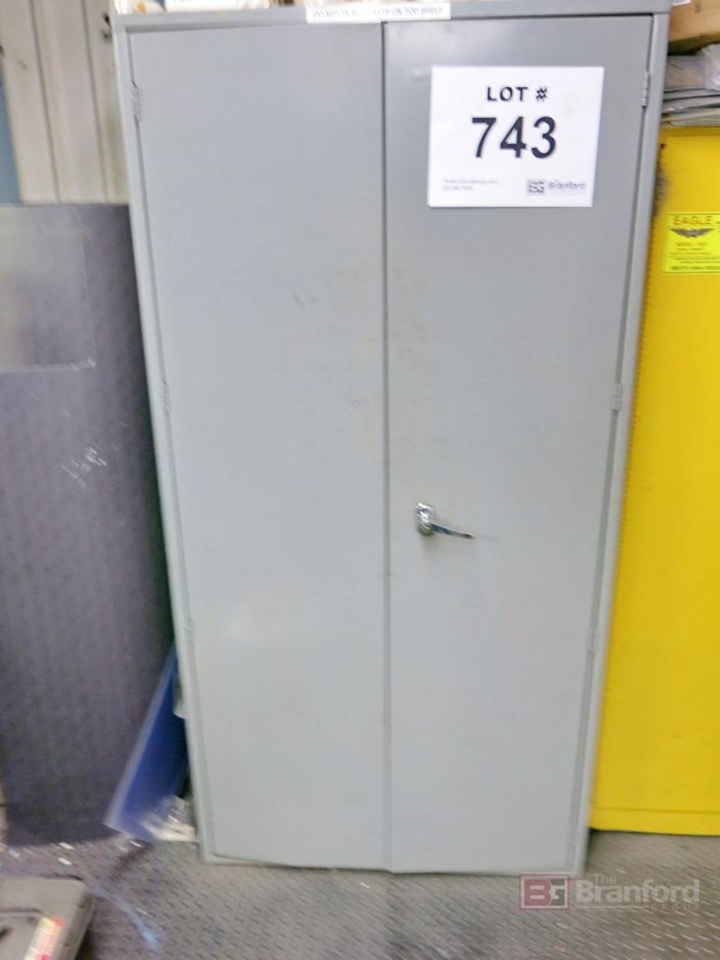 2-Door Metal Cabinet w/ Contents - Image 4 of 4