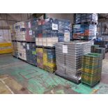 (8) Pallets of Tote Stacker Sizes Totes w/ Lids