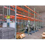 (16) Sections of Tear Drop Style Pallet Racking