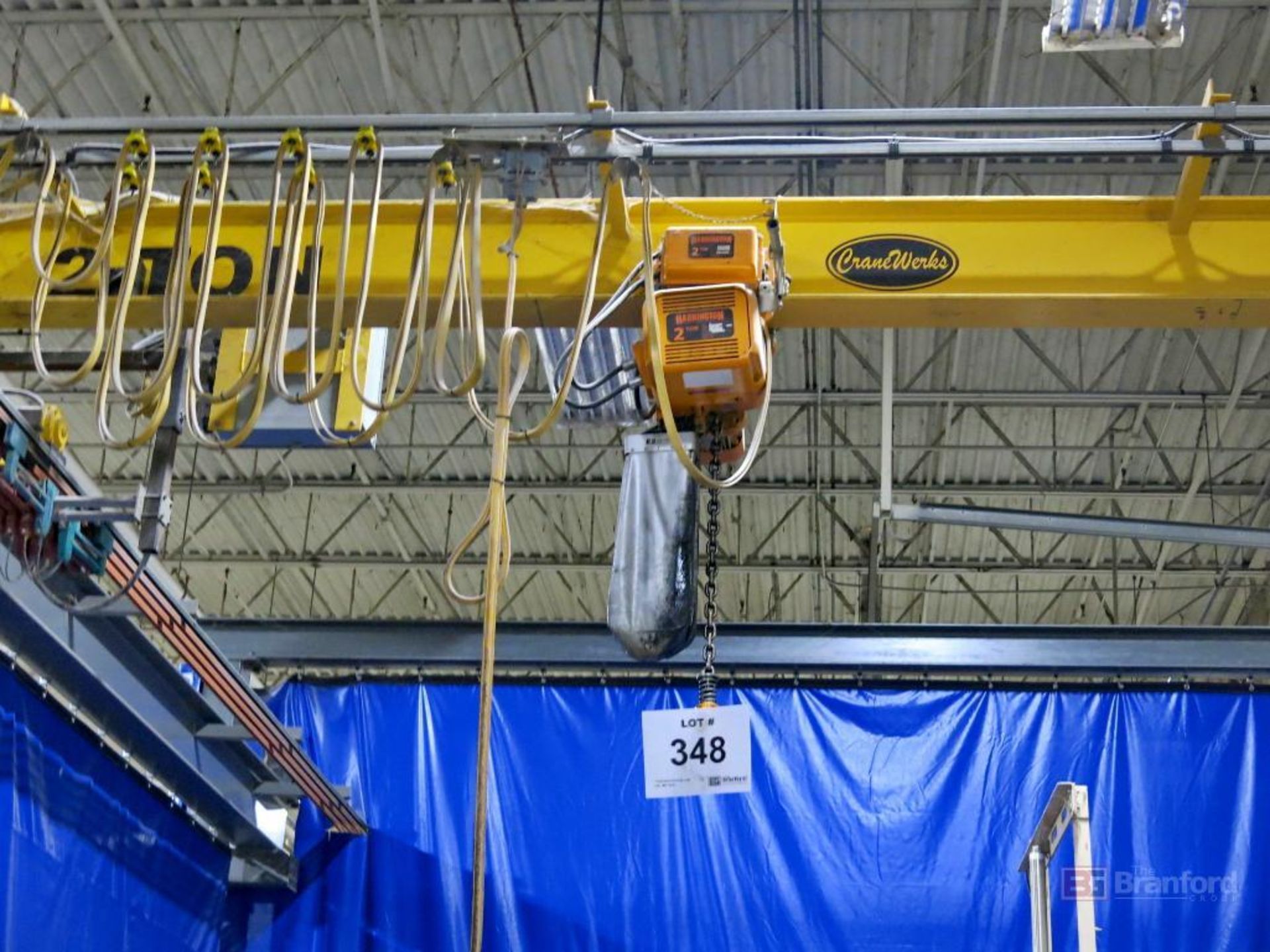 CraneWorks Free Standing Bridge Crane w/ Harrington 2-Ton Hoist - Image 2 of 4