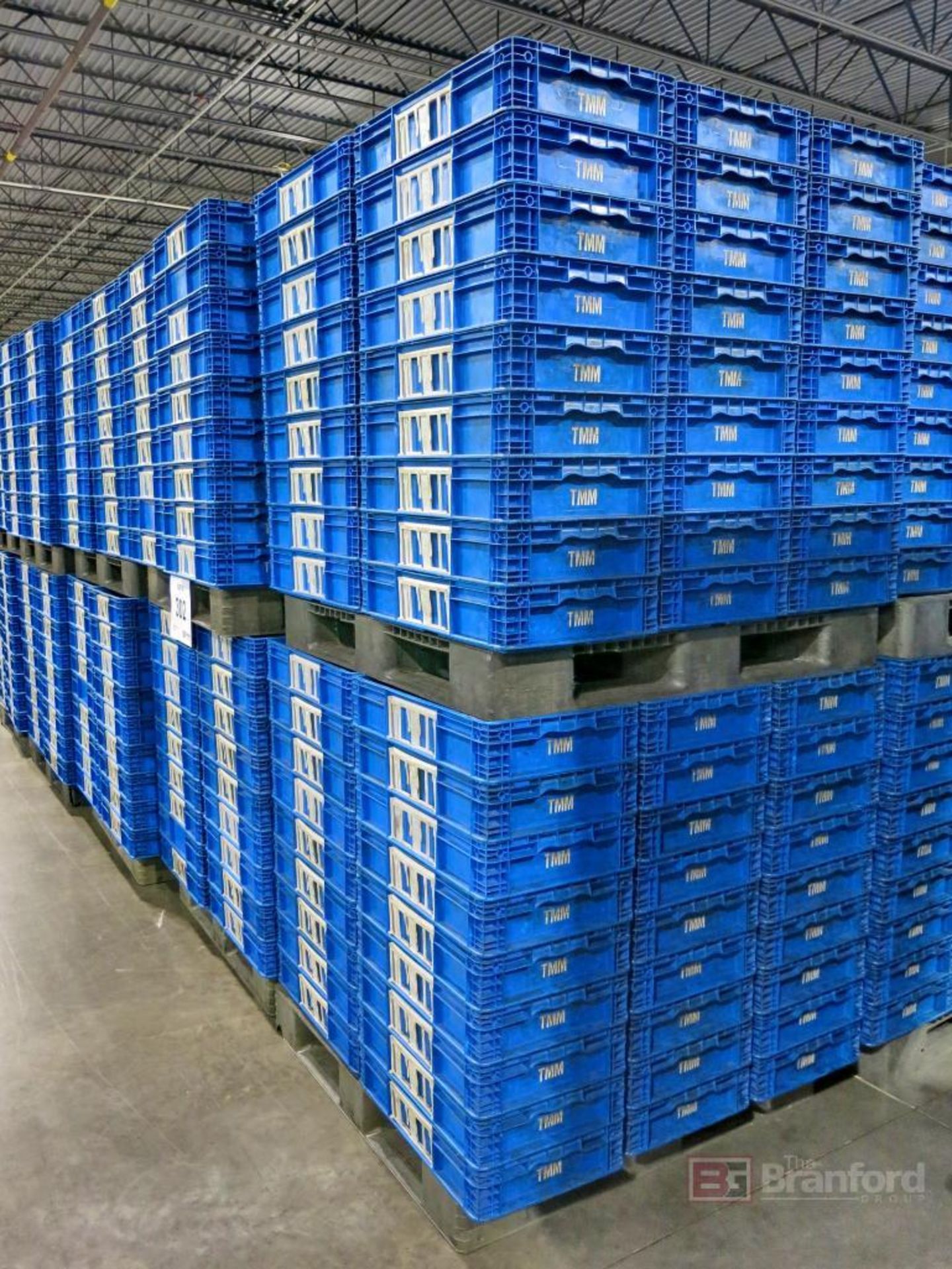 Lot of (540) Plastic Totes on (10) Pallets