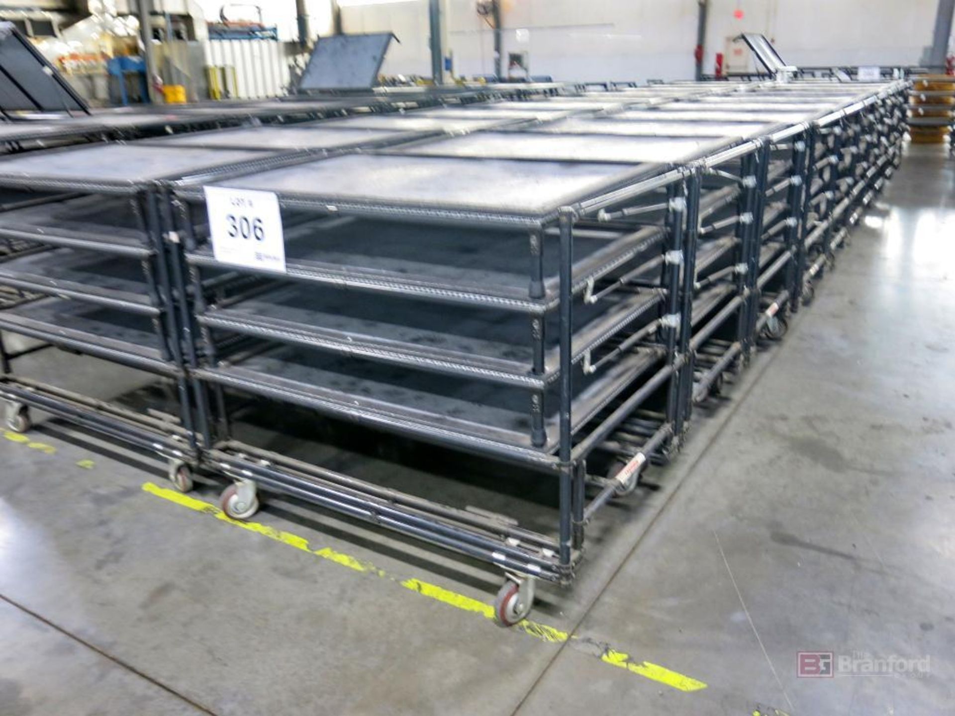 Creform Custom Made Tugger Receiving Pneumatic Lifting Work in Progress Multi Shelf Carts - Image 2 of 3