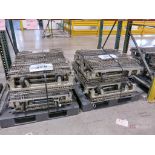 (2) Pallet Lots of Collapsible Stackable Steel Totes