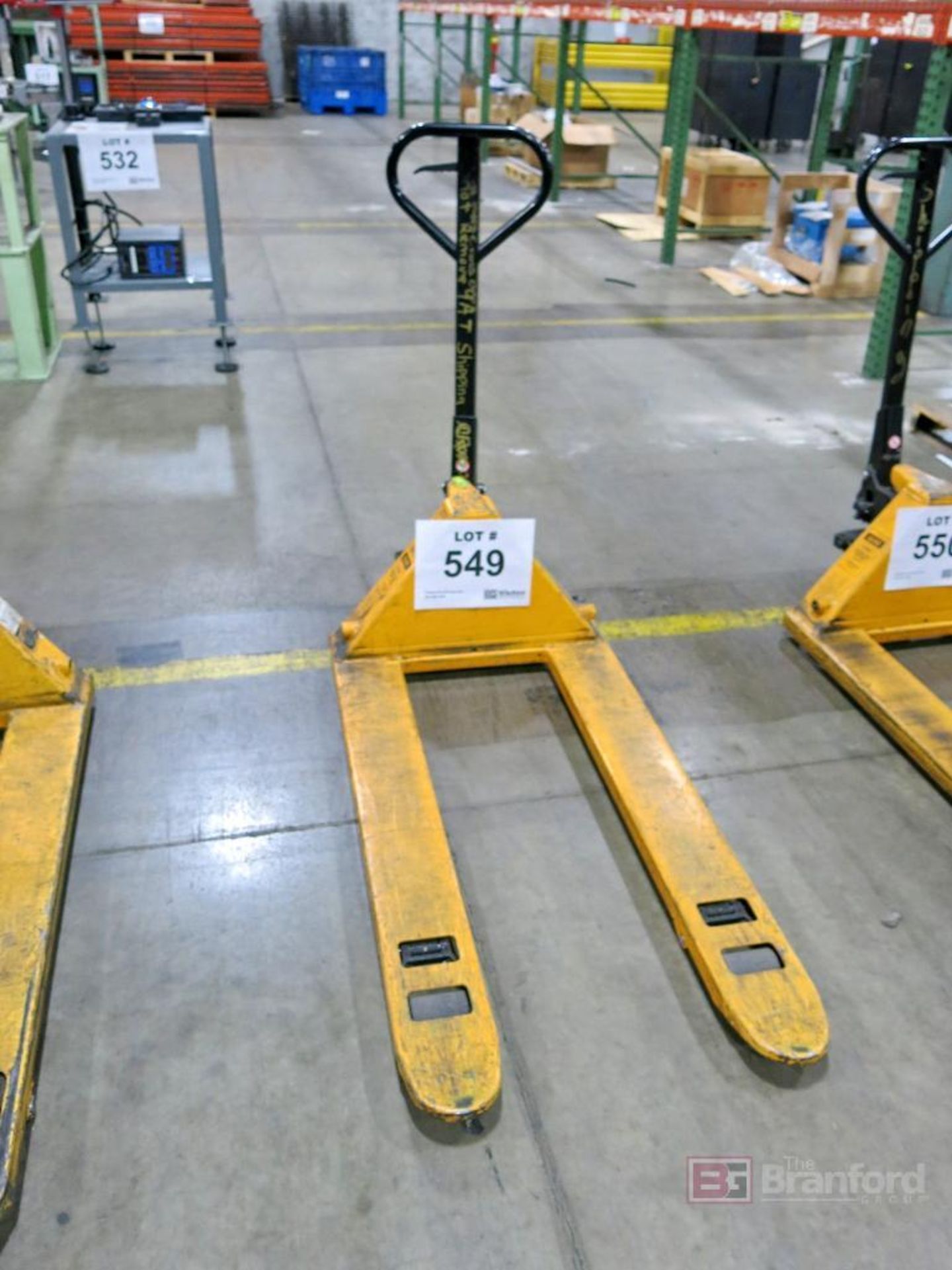 Uline 5500 Lb Cap. Standard Fork Hydraulic Pallet Jack