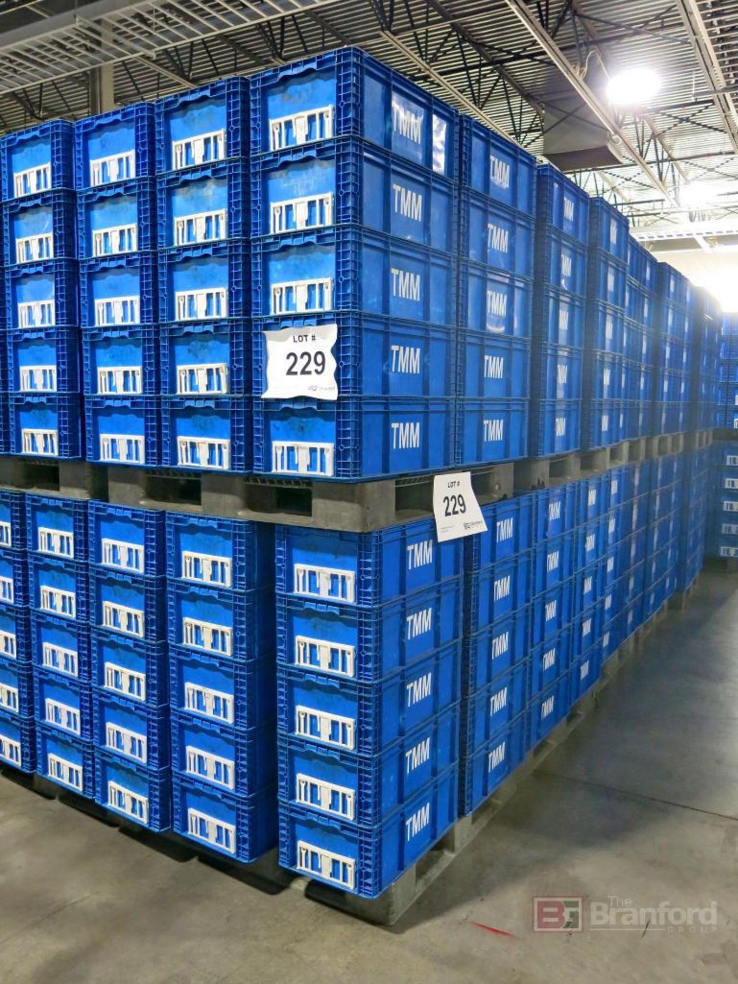 Lot of (300) Plastic Totes on (10) Pallets