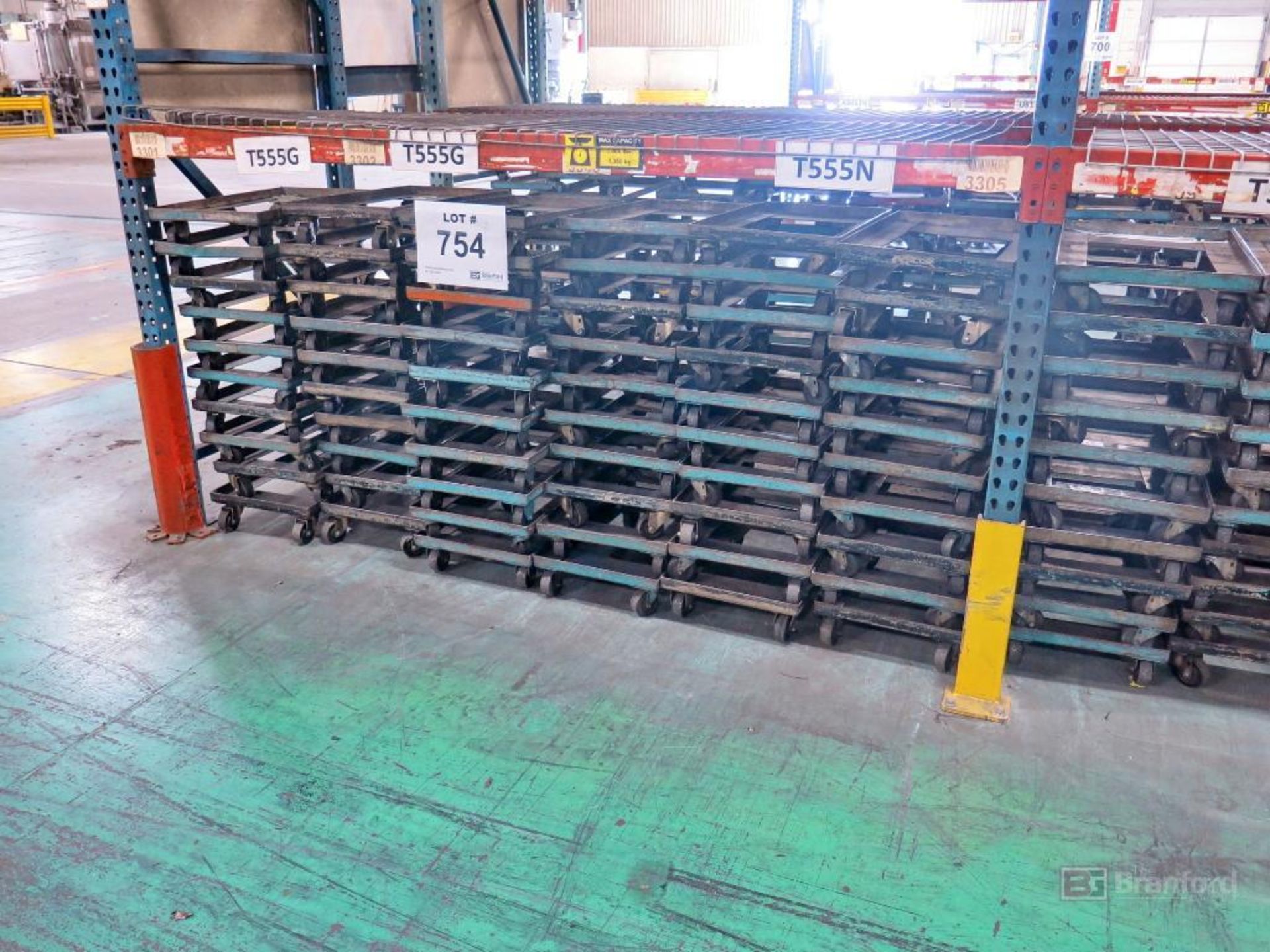 Lot of Metal Castered Dollies, 15" x 24" Platform, 3" D x 1.25" W Caster