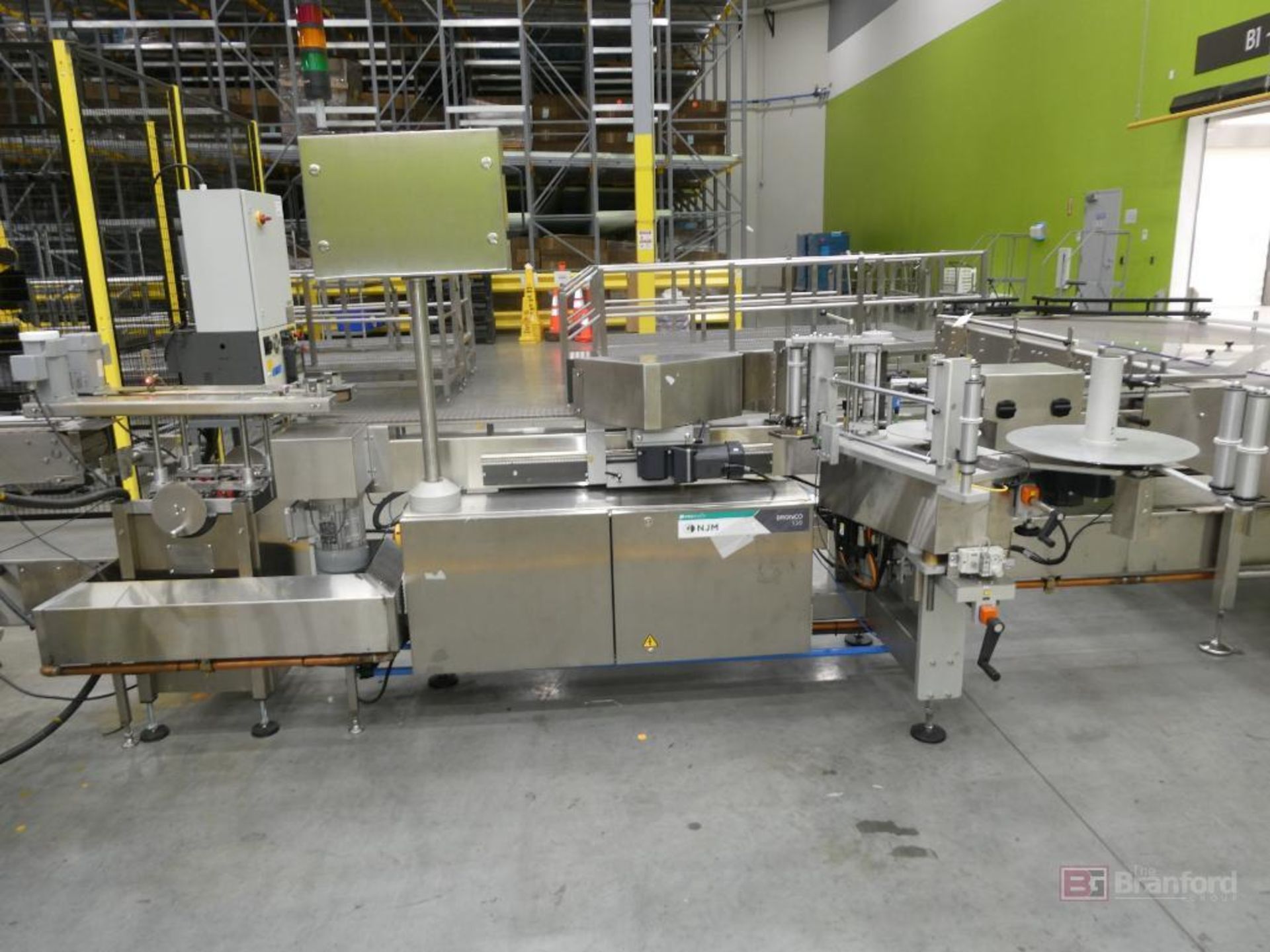 (1) 2021 NJM Packaging Model Bronco 130, Stainless Steel Automatic Labeling Machine - Image 6 of 11