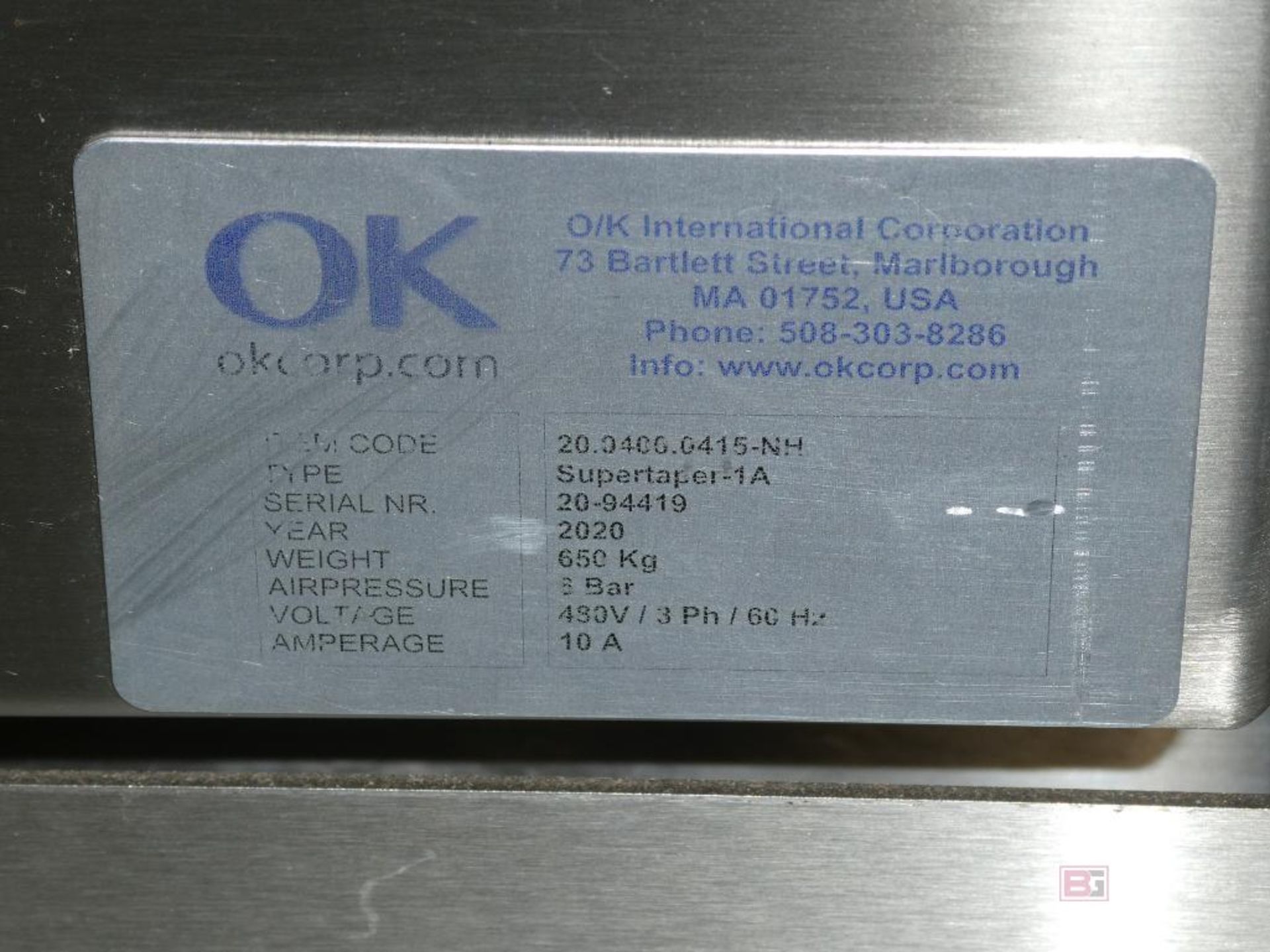 2020 OK Corp Model Supertaper-1A, Automatic Case Sealer - Image 9 of 10