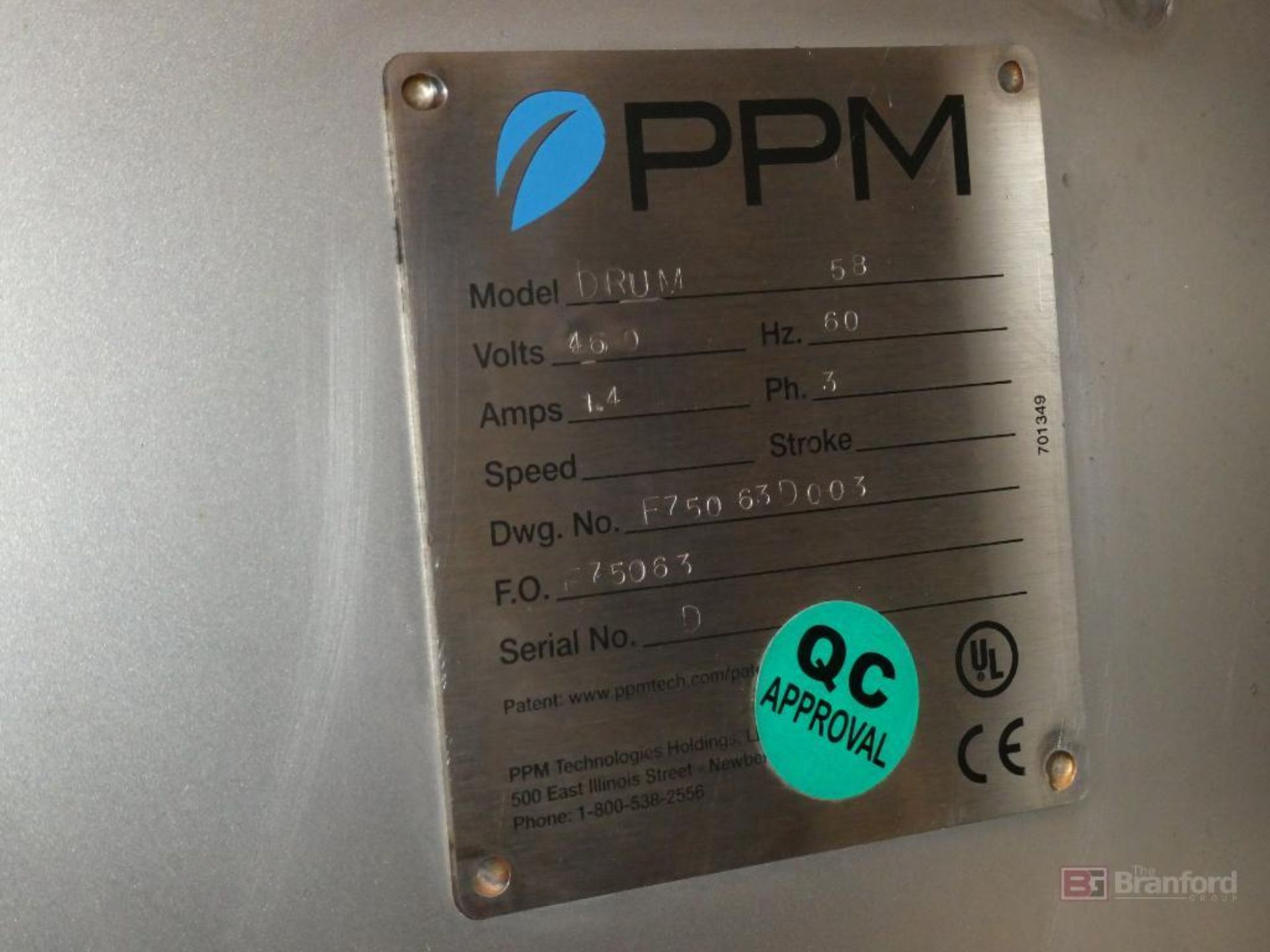 PPM Model DRUM58, Seasoning Drum Tumbler - Image 6 of 6