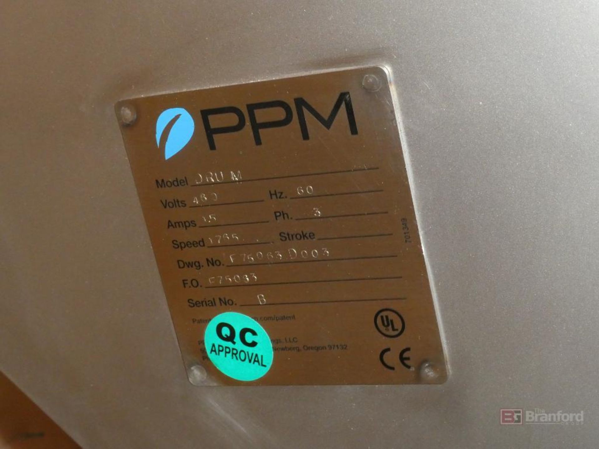 PPM Model DRUM58, Seasoning Drum Tumbler - Image 6 of 6