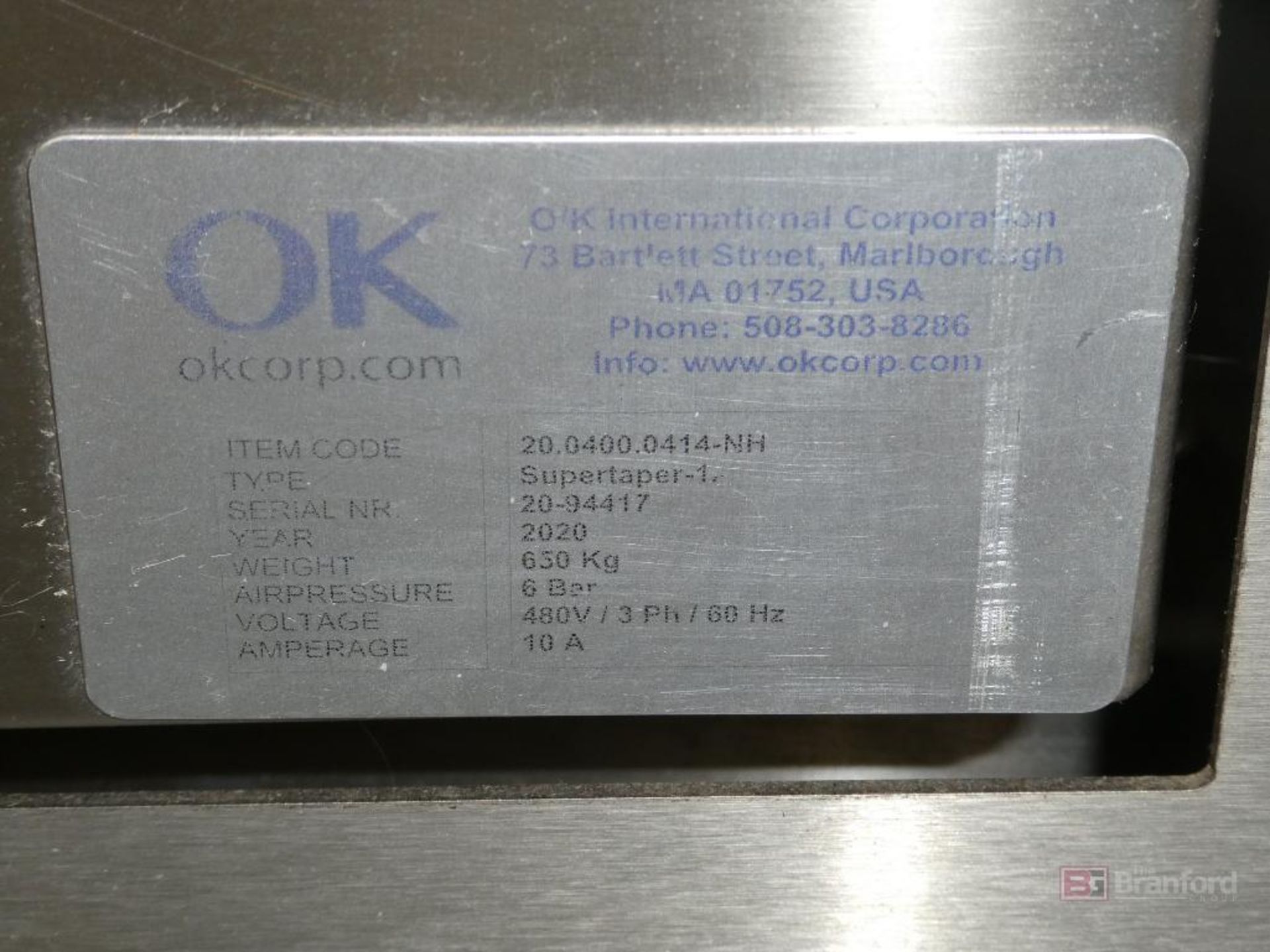 2020 OK Corp Model Supertaper-1A, Automatic Case Sealer - Image 9 of 9