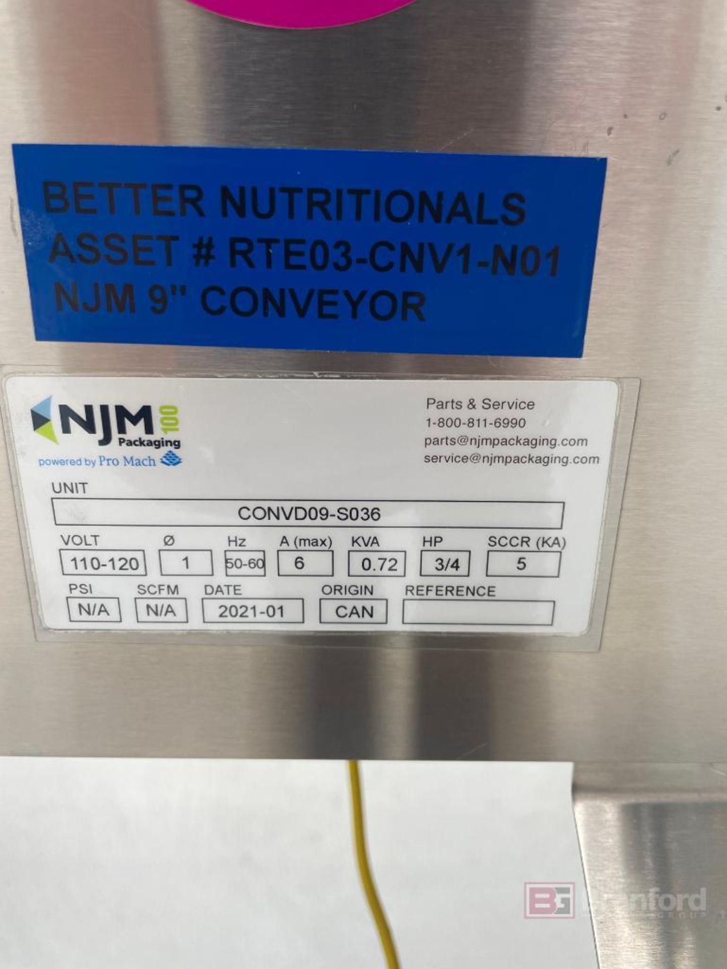 (3) Sections of NJM Conveyors and associated drives & controls - Image 4 of 10