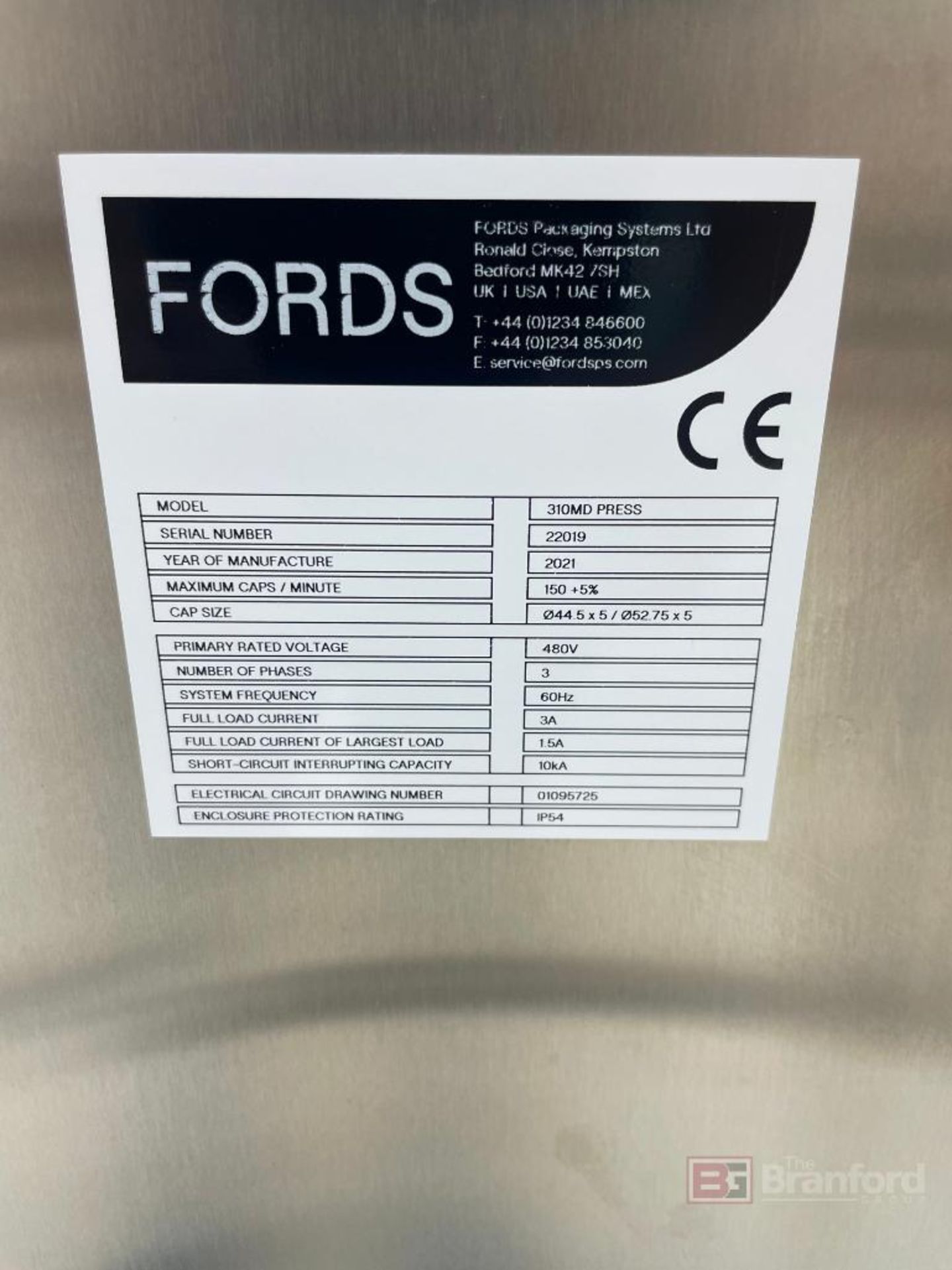 Fords Packaging Systems Model 310MD Foil/ Die Cutter - Bild 4 aus 10