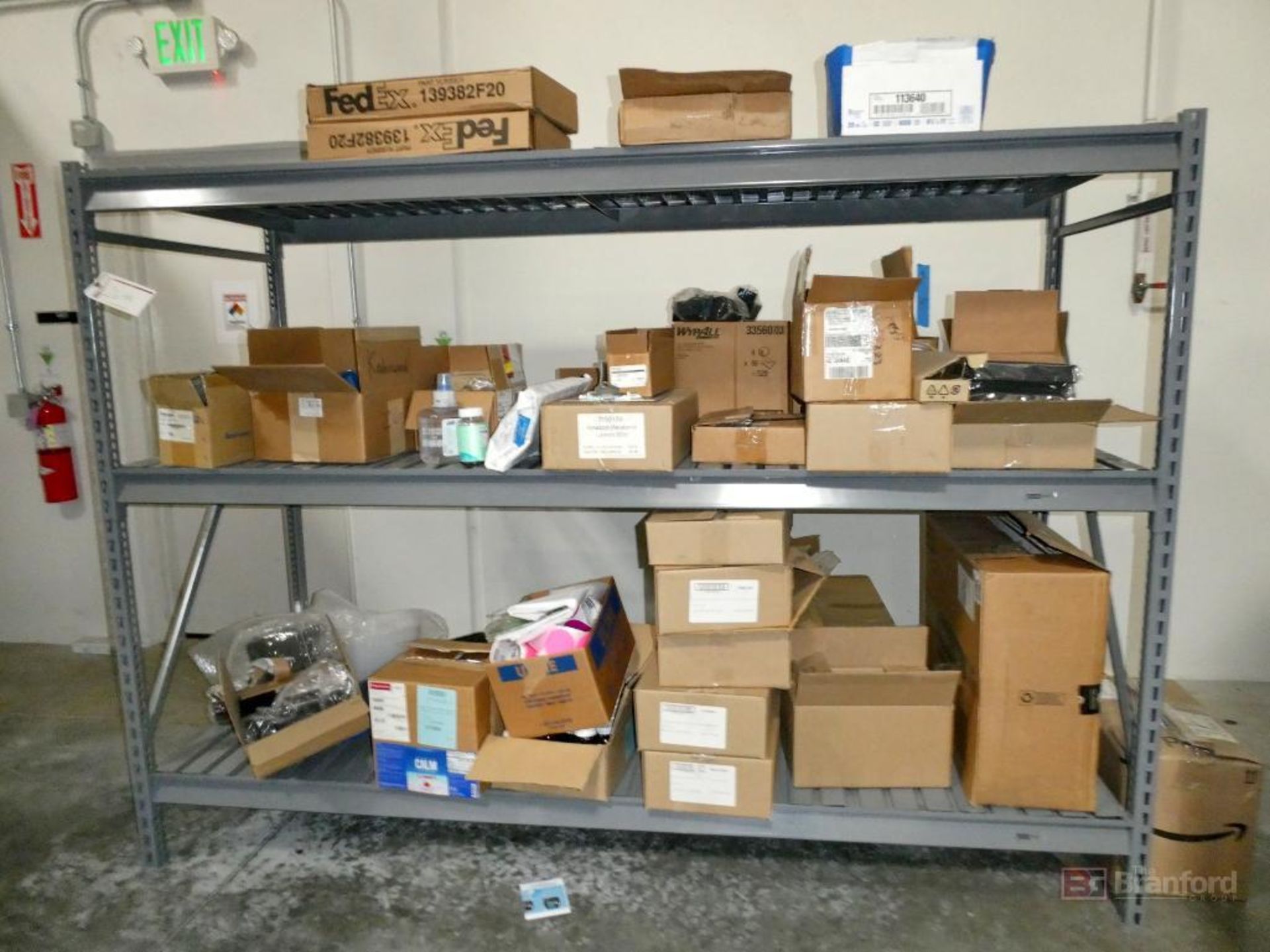 Lot of Racking, Lockers and 2 Door Cabinet w/ Contents - Image 11 of 15