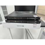 (3) Ubiquiti Inc Model ES-48-750W, EdgeSwitch 48-750W 48-Port Managed POE+Gigabit Switch (1 is New)