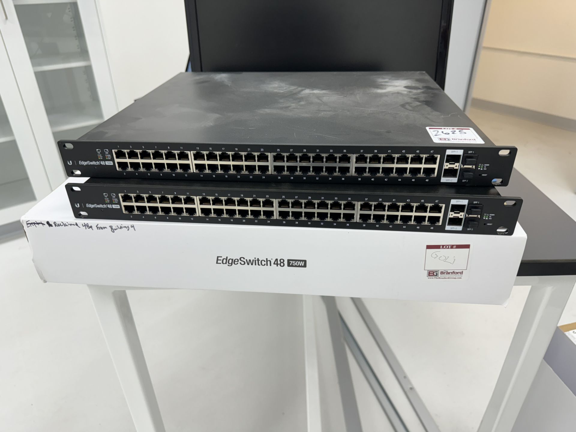 (3) Ubiquiti Inc Model ES-48-750W, EdgeSwitch 48-750W 48-Port Managed POE+Gigabit Switch (1 is New)