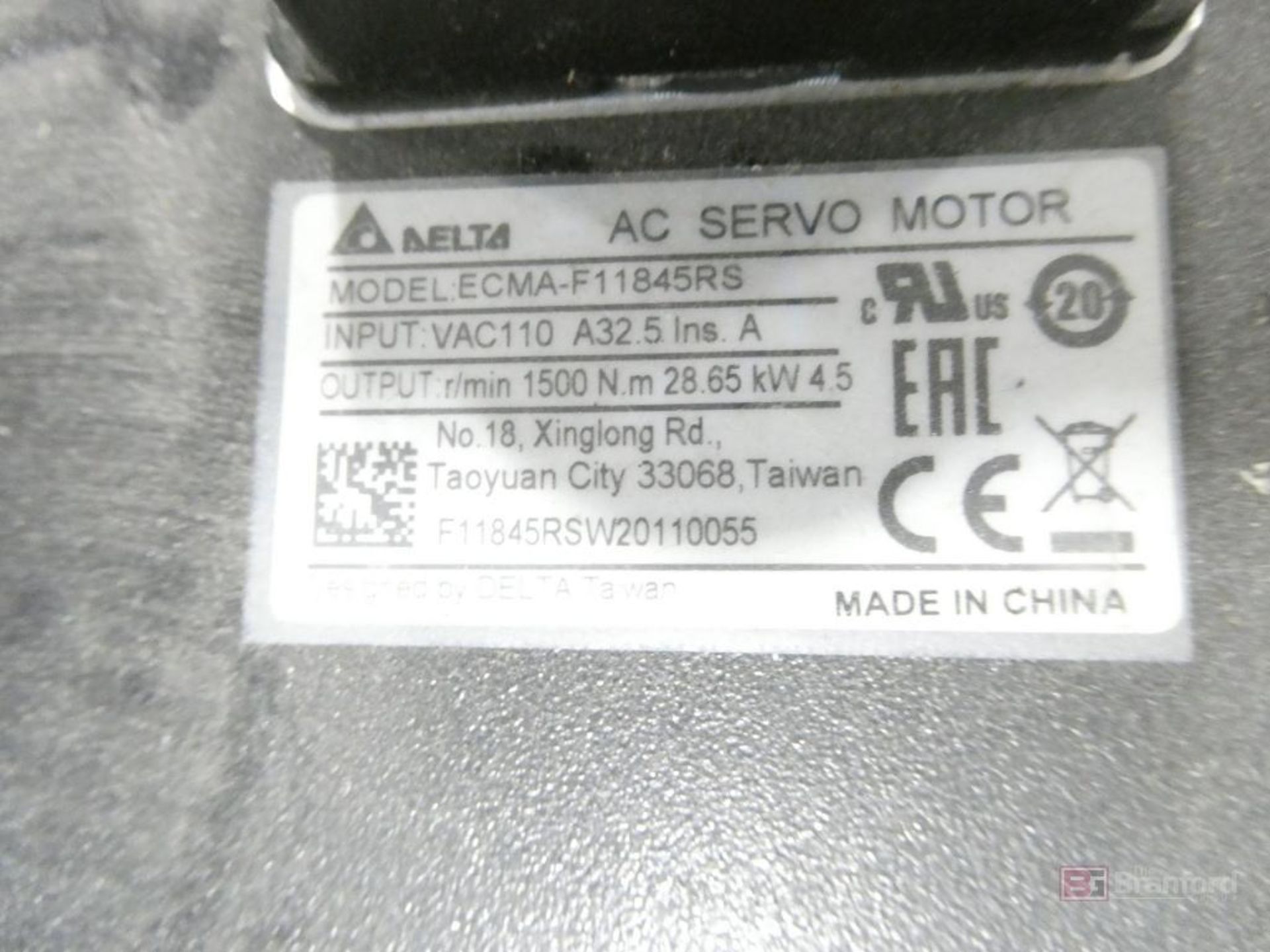 (3) Delta Model ECMA-F11830RS, AC Servo Motors (New) - Image 3 of 3