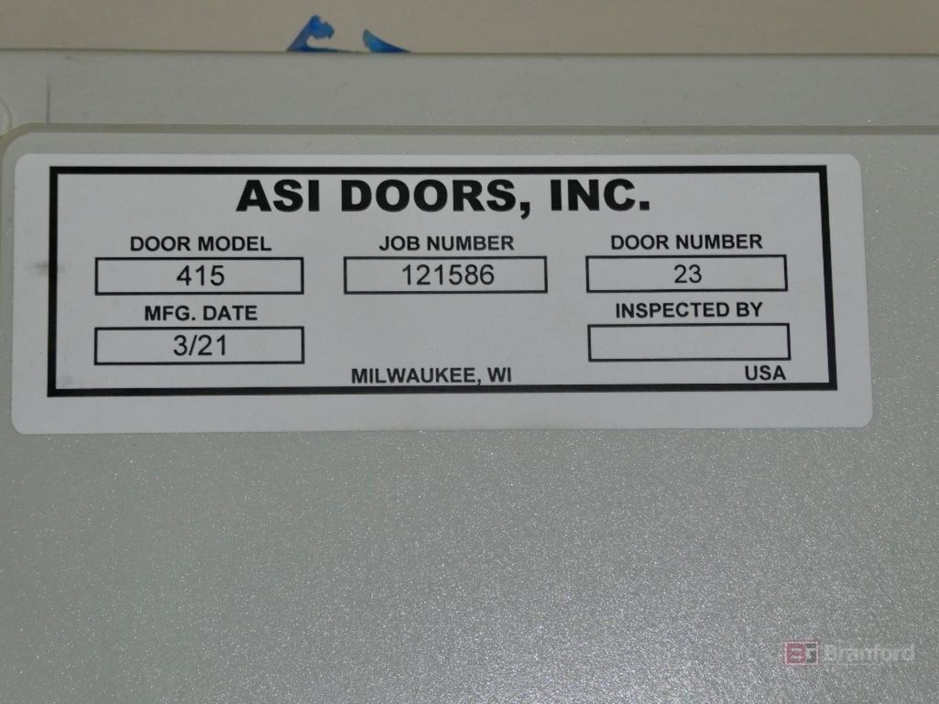 ASI Doors Model 415, Automatic Overhead Door - Image 3 of 4