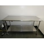 2-Tier Stainless Steel Table w/ Casters
