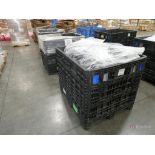 (3) Uline Model H1736BLU, Poly Folding Crates w/ Contents