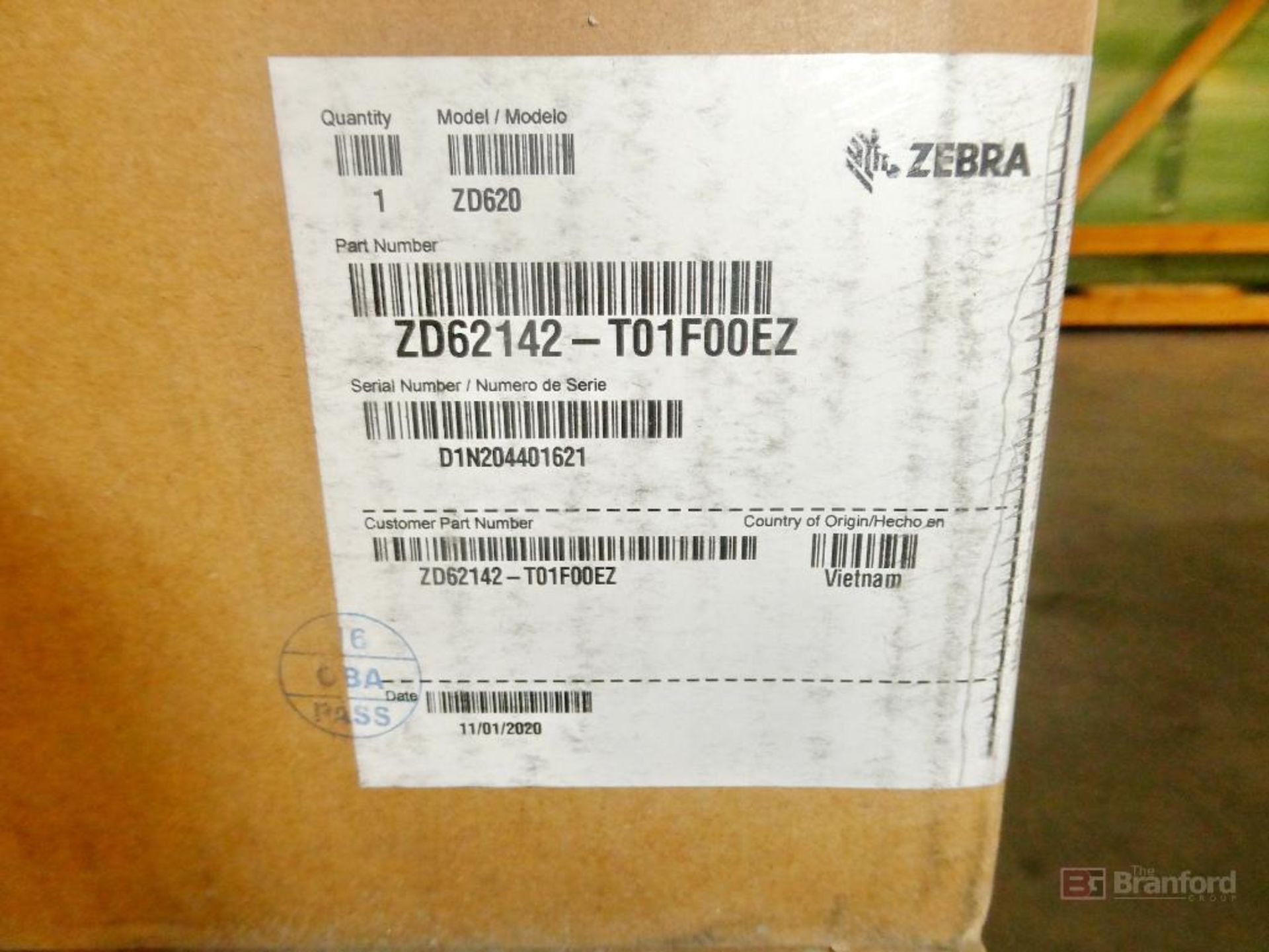 (2) Zebra Model ZD620, Direct Thermal Printers - Image 2 of 2