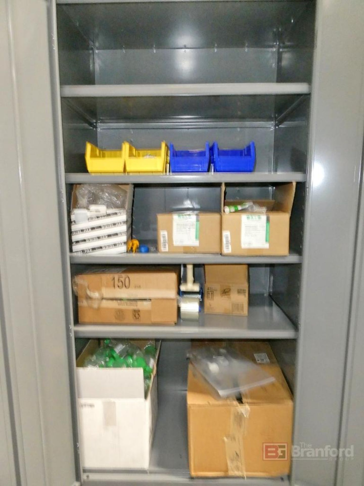 Lot of Racking, Lockers and 2 Door Cabinet w/ Contents - Image 4 of 15