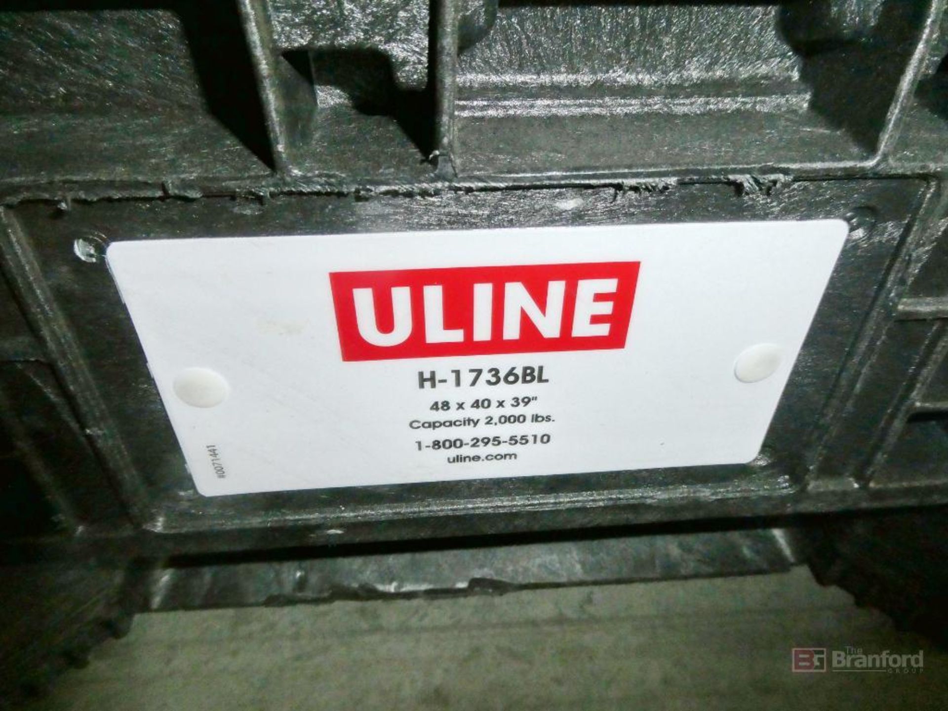 (2) Uline Model H1736BLU, Poly Folding Crates w/ Contents - Image 3 of 4