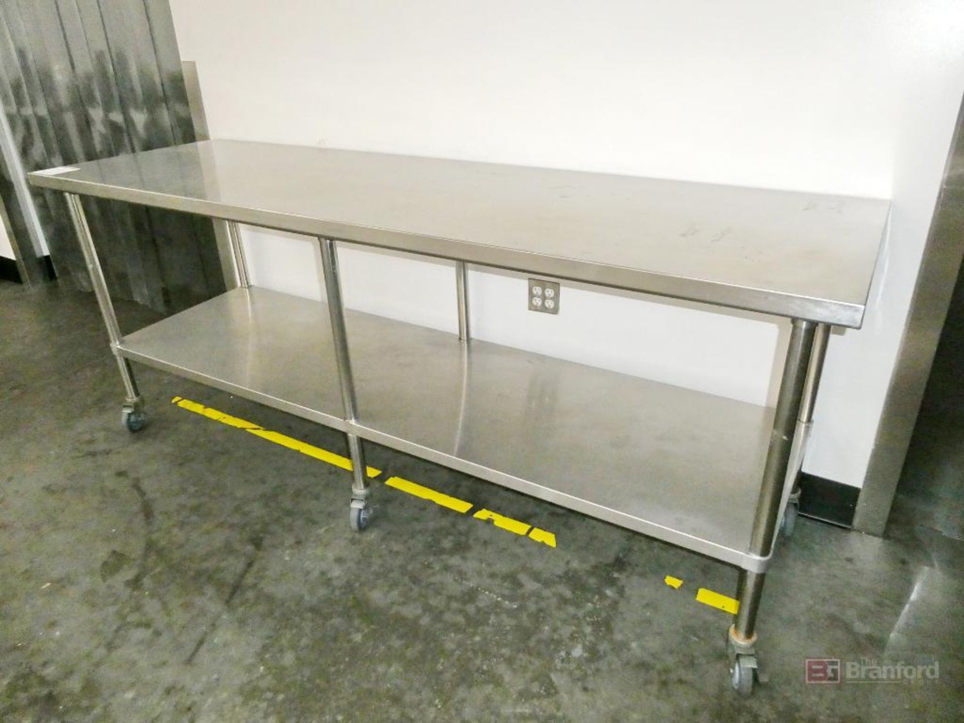 (2) 2-Tier Stainless Steel Tables w/ Casters - Image 2 of 3