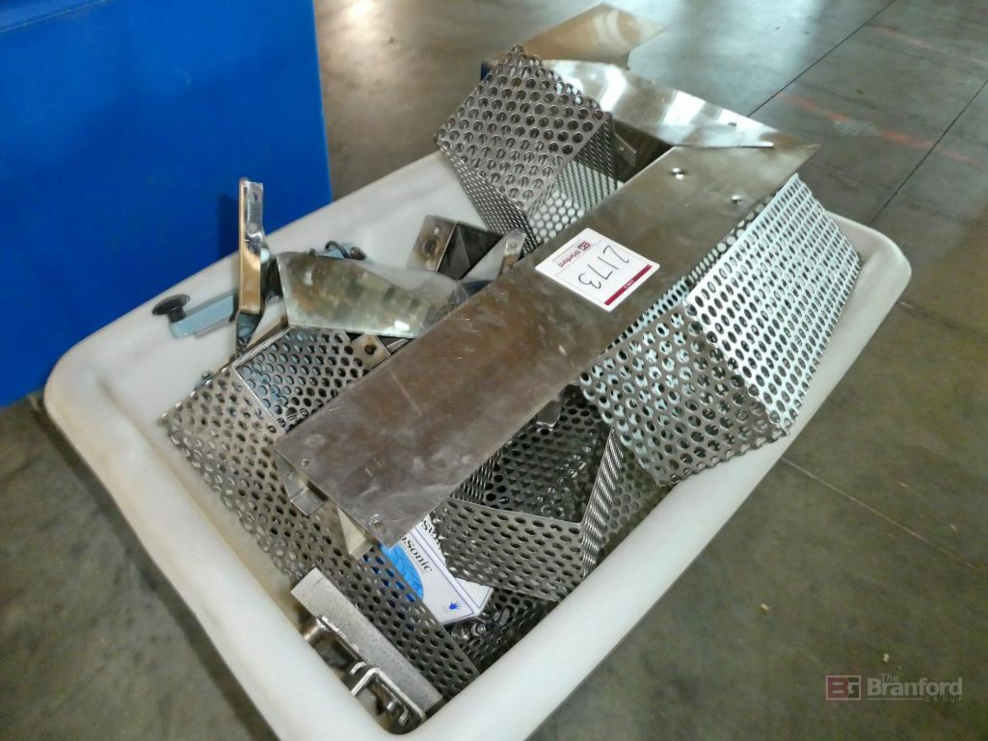 (2) Portable Totes of Stainless Steel Kitchen Parts and Accessories - Image 3 of 3