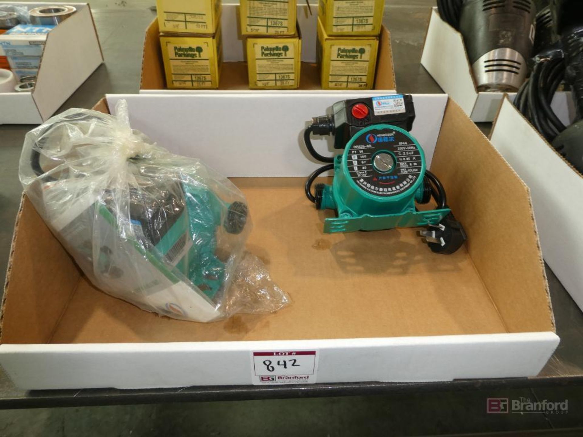 (2) Henggeer Model ORS25-6G, Water Circulation Pumps (New)