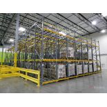 (8) Bays of 3-Tier Flow Racking