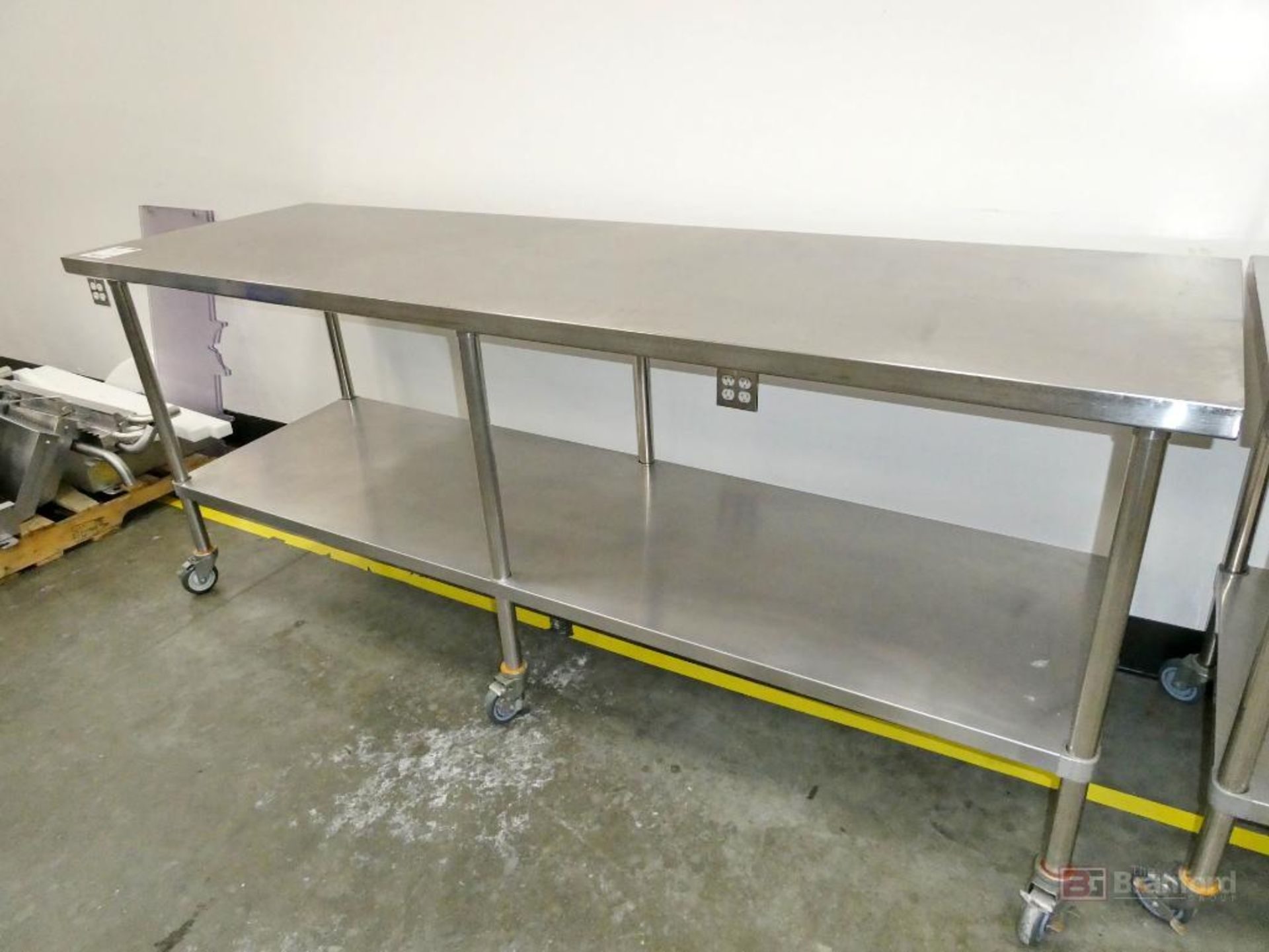 (2) 2-Tier Stainless Steel Tables w/ Casters - Image 2 of 3