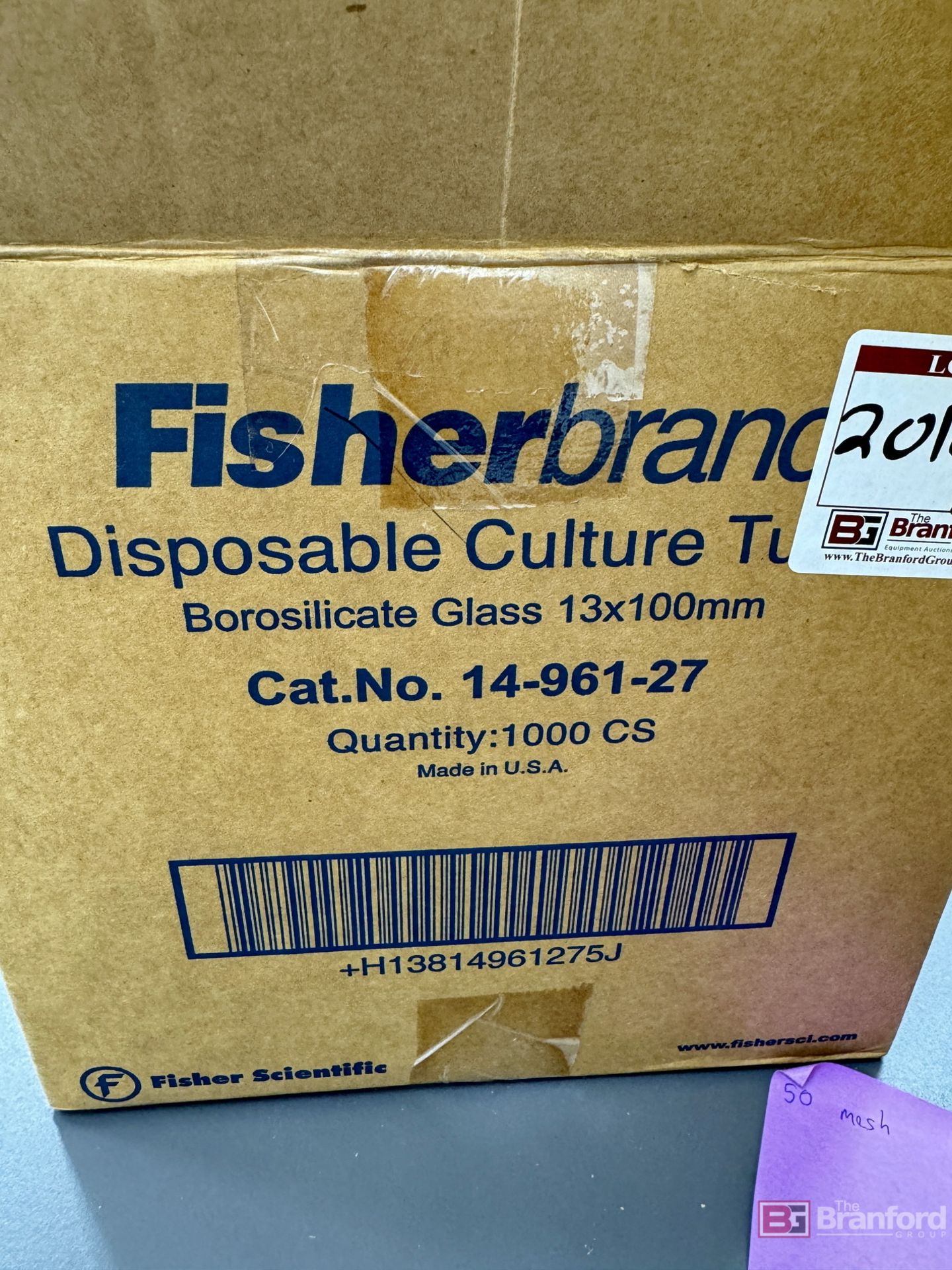 (4) Boxes of fisherbrand disposable culture tubes qty 1000 - Image 3 of 3