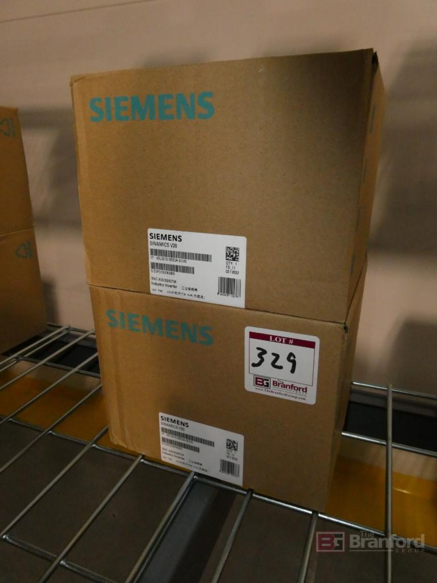 (2) Siemens Sinamics V20, Variable Frequency Drives (New)