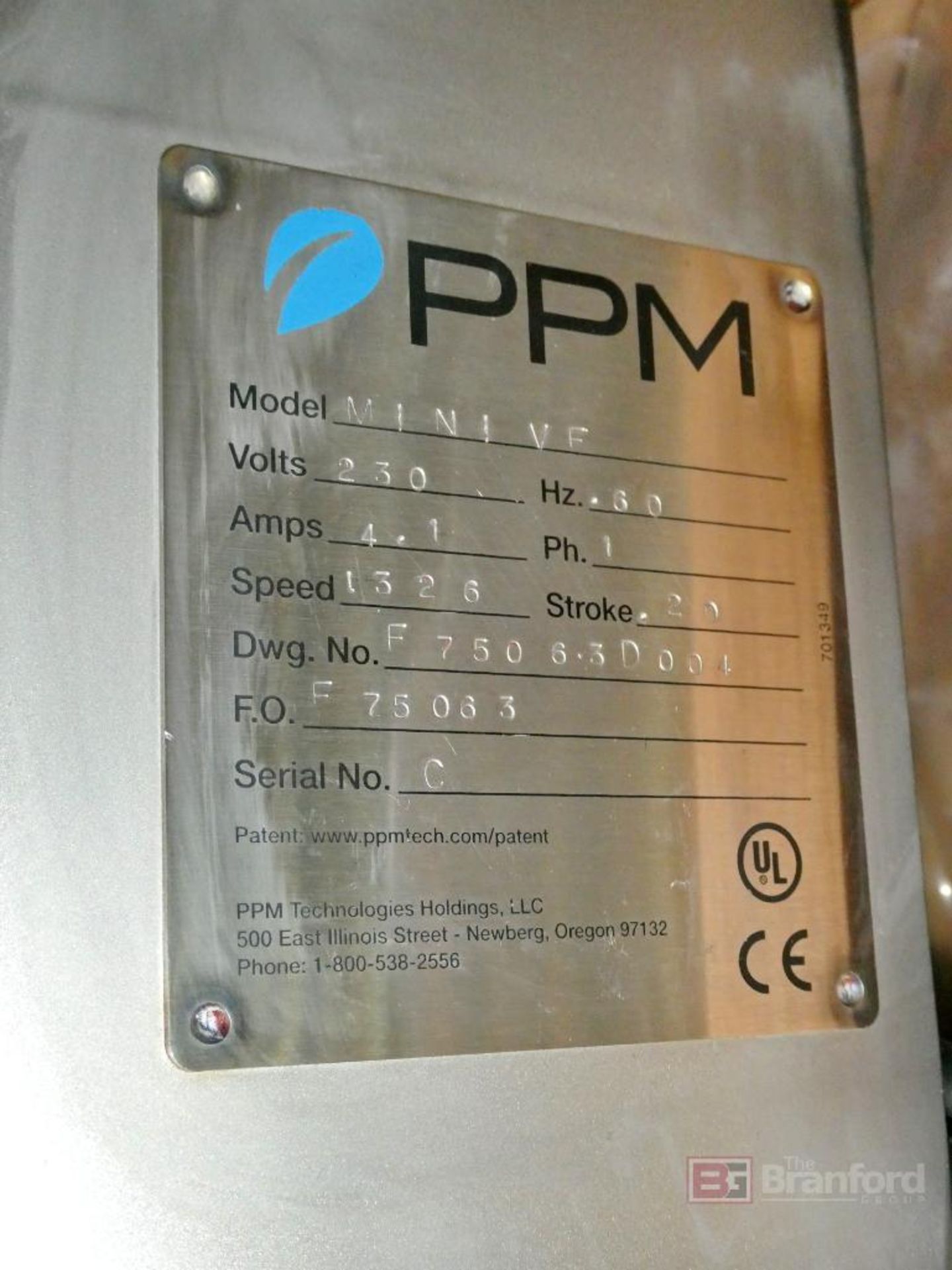 PPM Model MINI VF, Vibrator Conveyor - Image 3 of 3