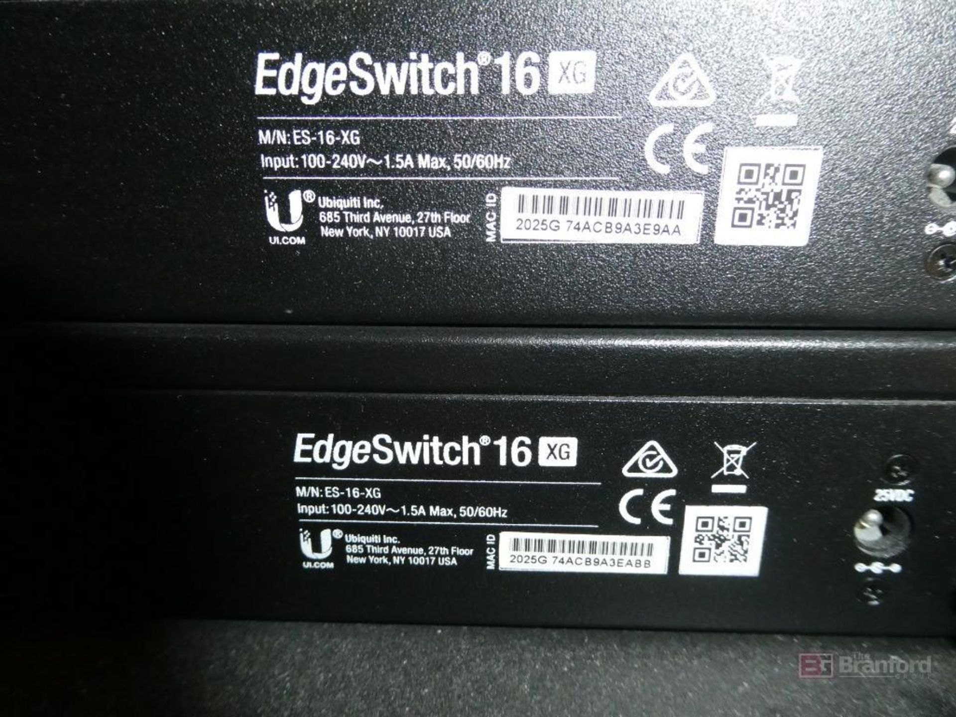(5) Ubiquiti Inc Model ES-16-XG, EdgeSwitch 16XG 16-Port Managed Aggregation Switches - Bild 3 aus 3