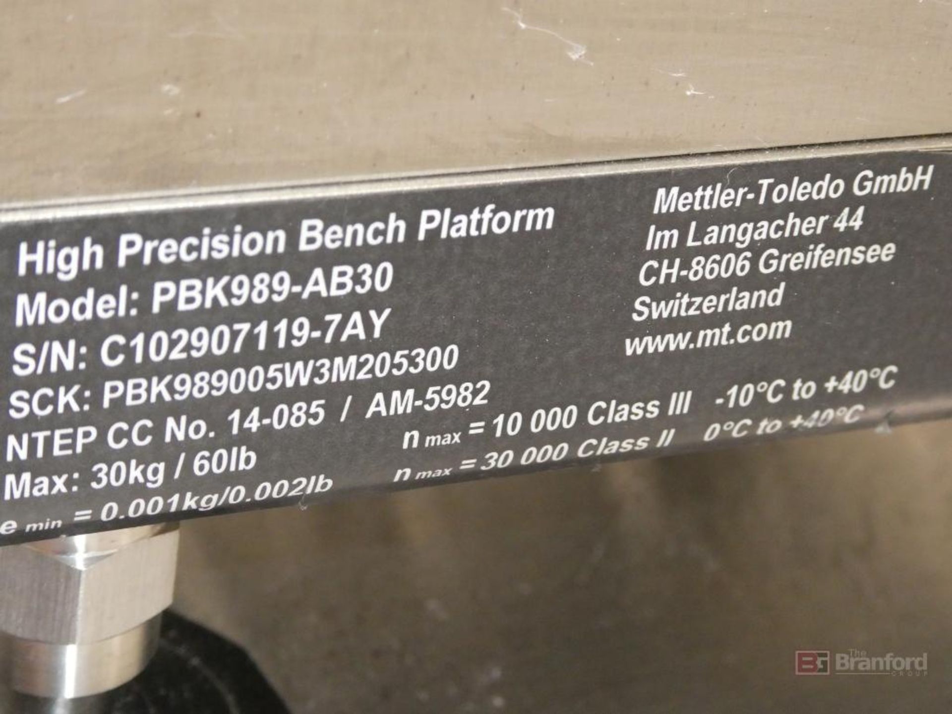 Mettler Toledo high precision bench scale - Image 4 of 4