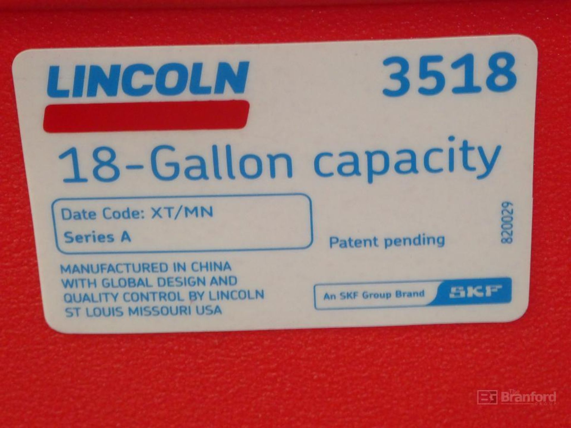 Lincoln Model 3518, Portable Poly Fluid Waste Drain Container - Image 3 of 3