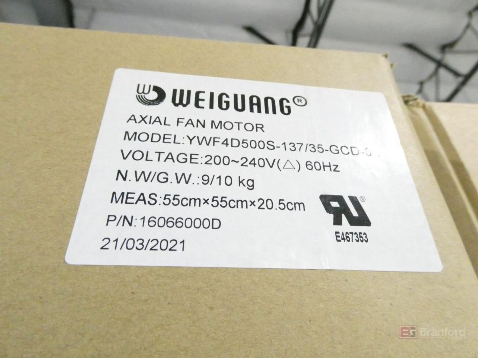 (6) Weiguang Model YWF4D500S-137, Axial Fans (New)