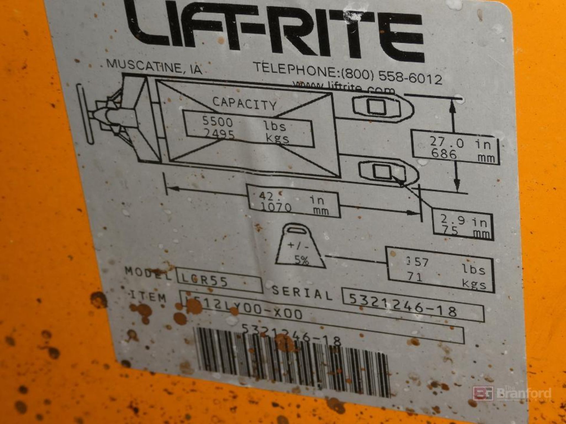 (2) Lift-Rite Model Titan, Pallet Jacks - Image 3 of 3