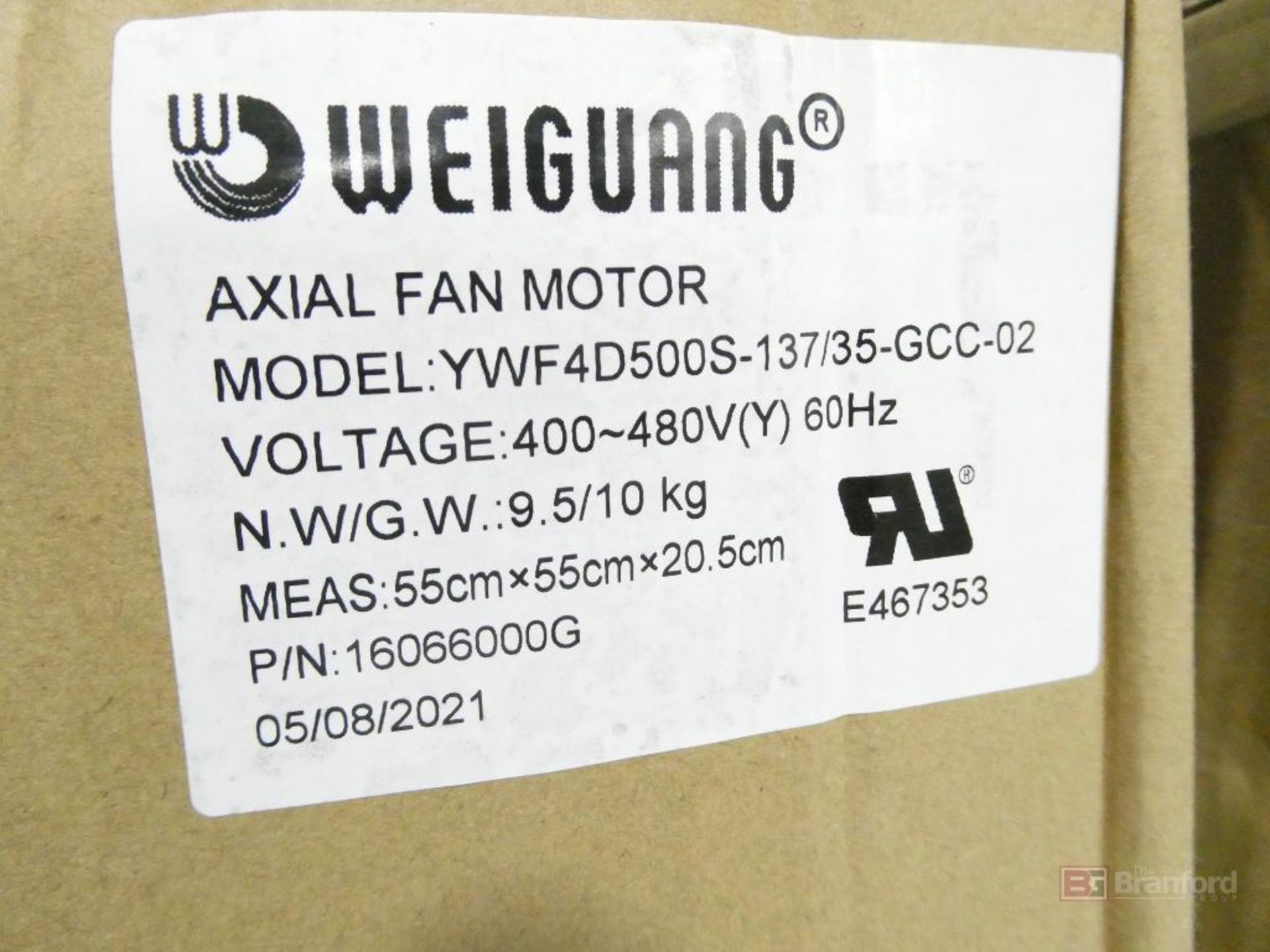 (6) Weiguang Model YWF4D500S-137, Axial Fans (New) - Image 2 of 3