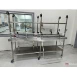 (2) SS lab benches on casters