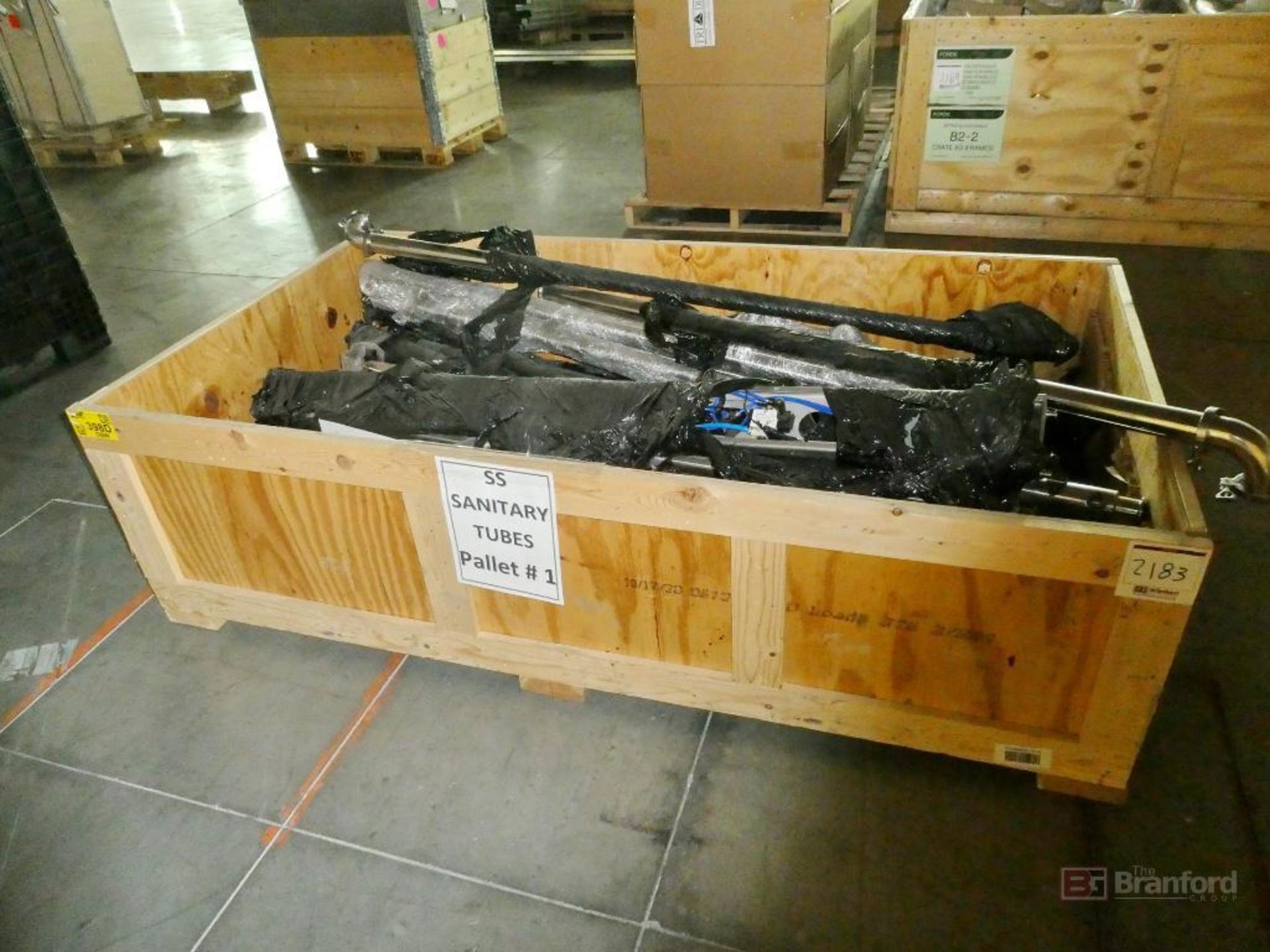 Crate of Stainless Steel Spare Piping for the Depositors (New)