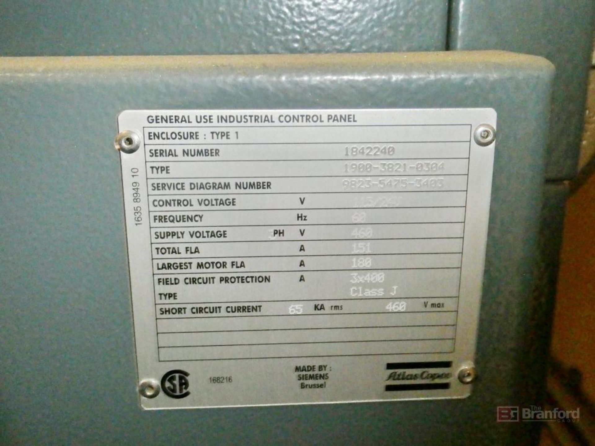 Atlas Copco Model ZT90VSD, Rotary Screw Air Compressor - Image 5 of 7