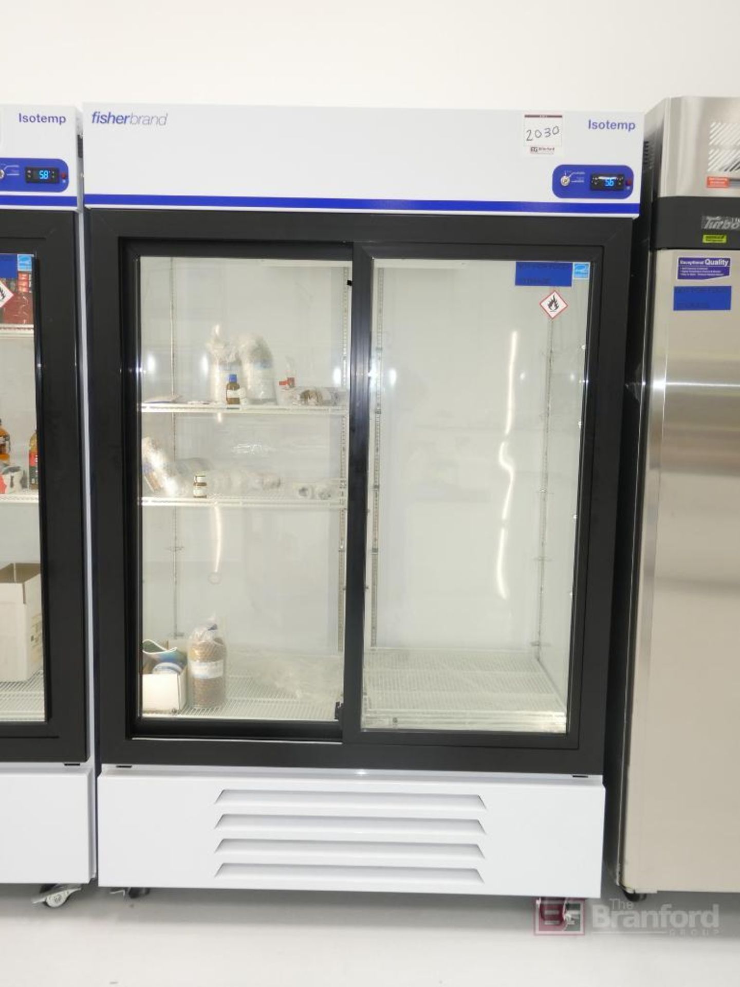 Fisherbrand Model GTFBG45RPLA, IsoTemp Double Sliding Glass Doors Lab Refrigerator