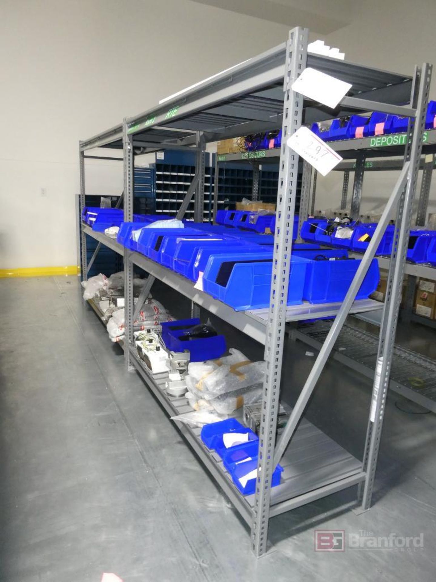 (4) Racks of Depositor Machine and Pharma Line Parts and Accessories