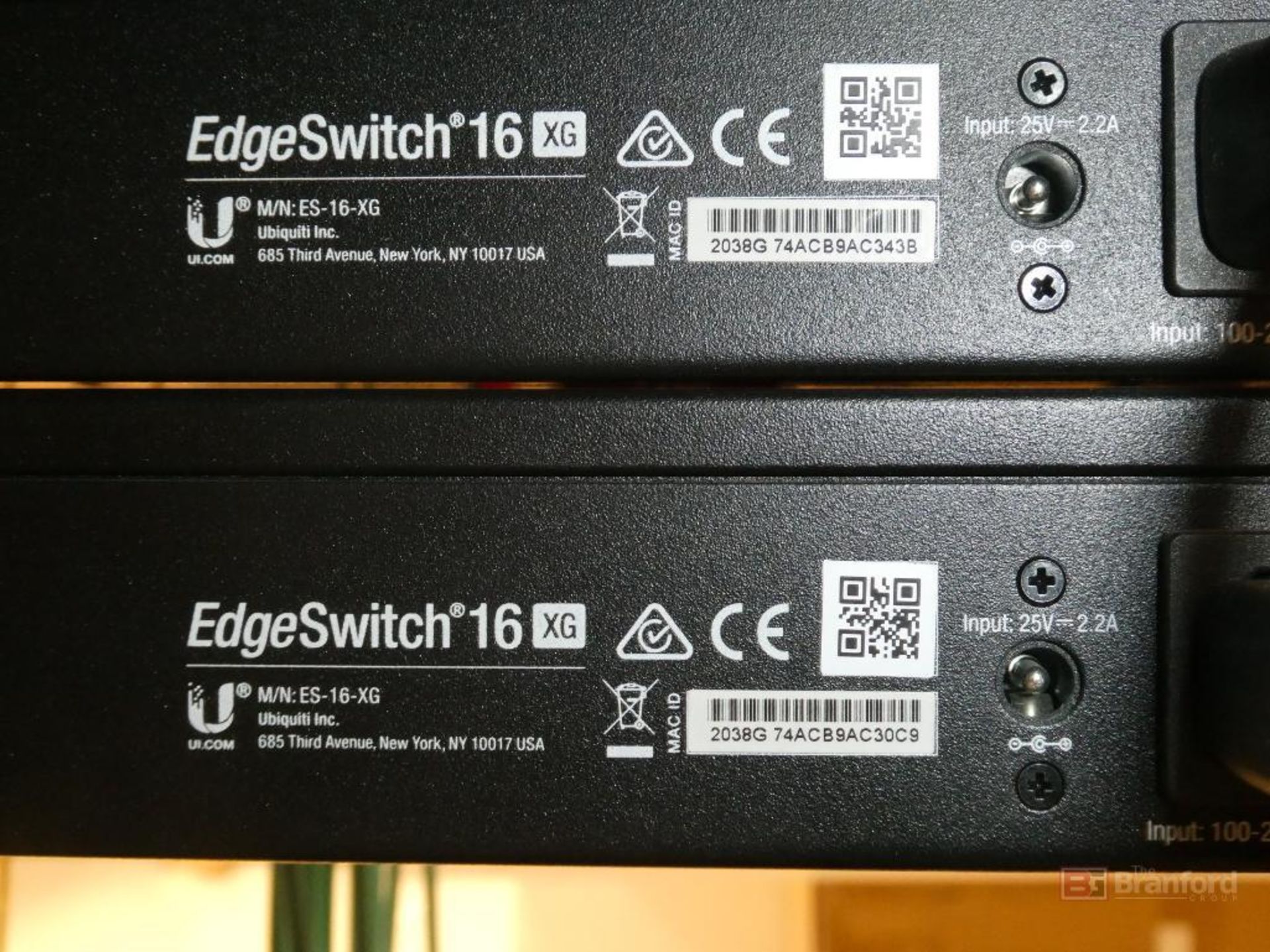 (5) Ubiquiti Inc Model ES-16-XG, EdgeSwitch 16XG 16-Port Managed Aggregation Switches - Image 3 of 3