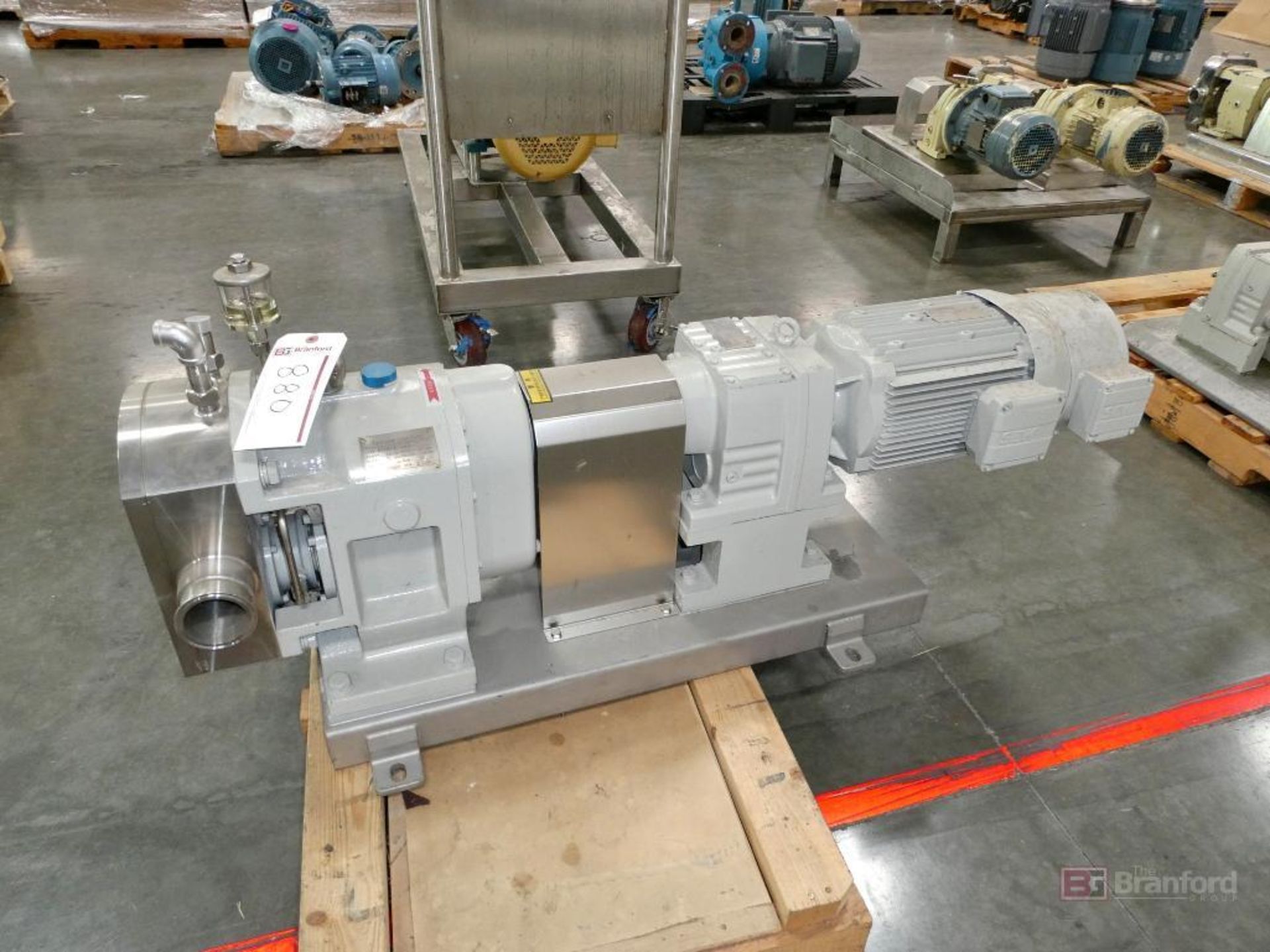 Yangzhou Lianhe Chemical Machinery Model 60TLS4-12C, 5.5KW Rotary Lobe Pump